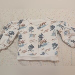 Janie and Jack Horse Toile Sweatshirt